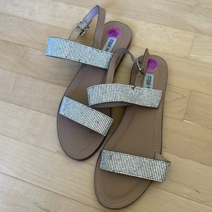 Steve Madden sparkle sandal flats
